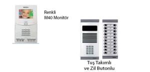 Multitek APT 160 M40 Grntl Diafon+Tu Takml ve Zil Butonlu Daire 1