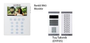 Multitek APT 160 Renkli M43 Monitr+DYF05 Daire 1