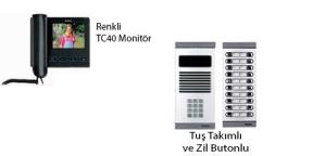 Multitek APT 160 TC40 Grntl Diafon+Tu Takml ve Zil Butonlu Daire 1